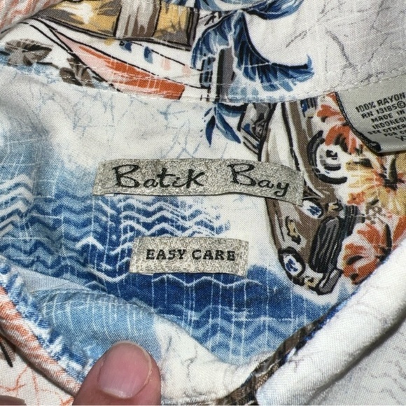 Batik Bay Hawaiian Shirt Sz 2XL Tropical Island‎ Scenes 100% Rayon 🔥🔥 (K) - Picture 4 of 6